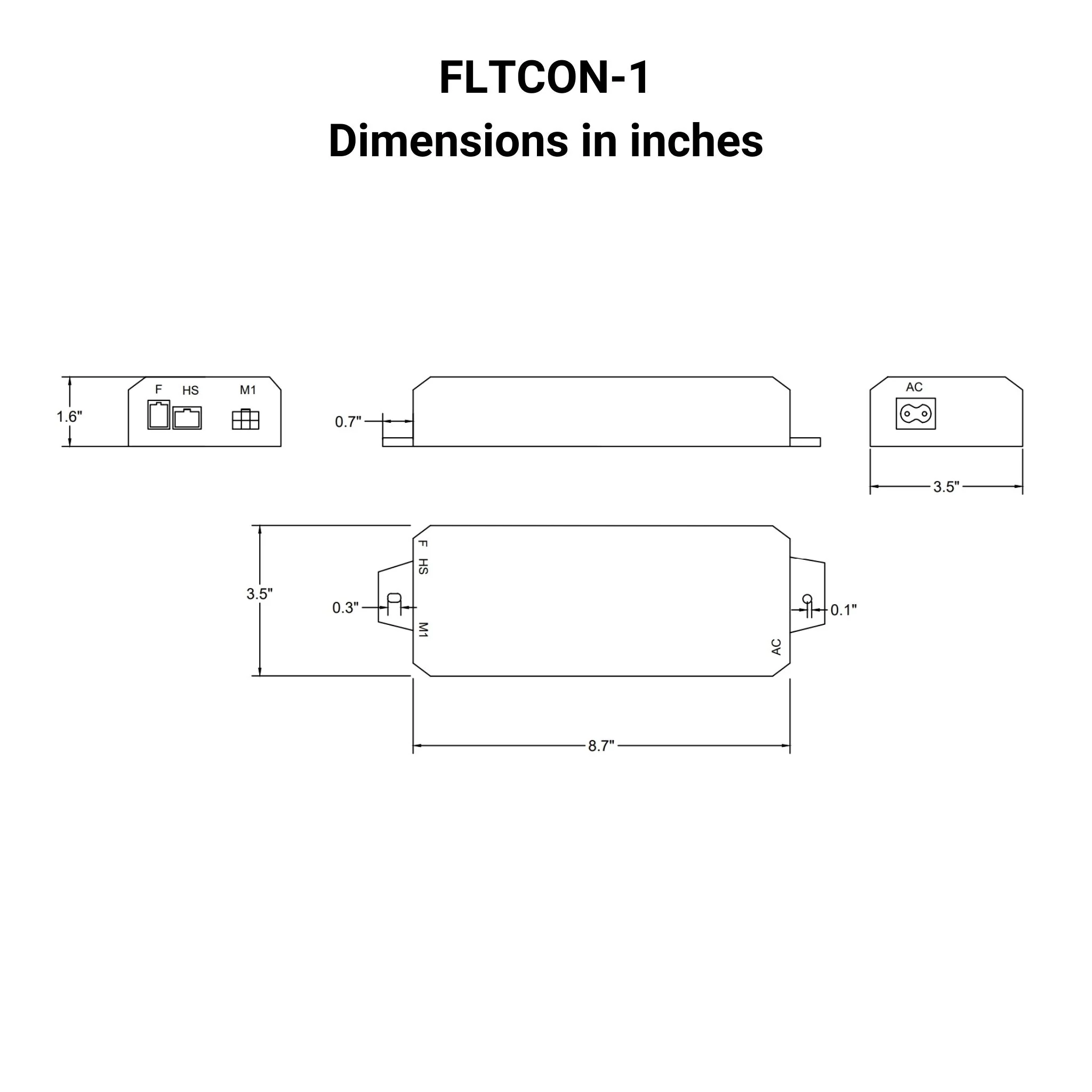 110 VAC - 24 VDC - 1 Channel Hall Effect Control Box with Presets - Image 4