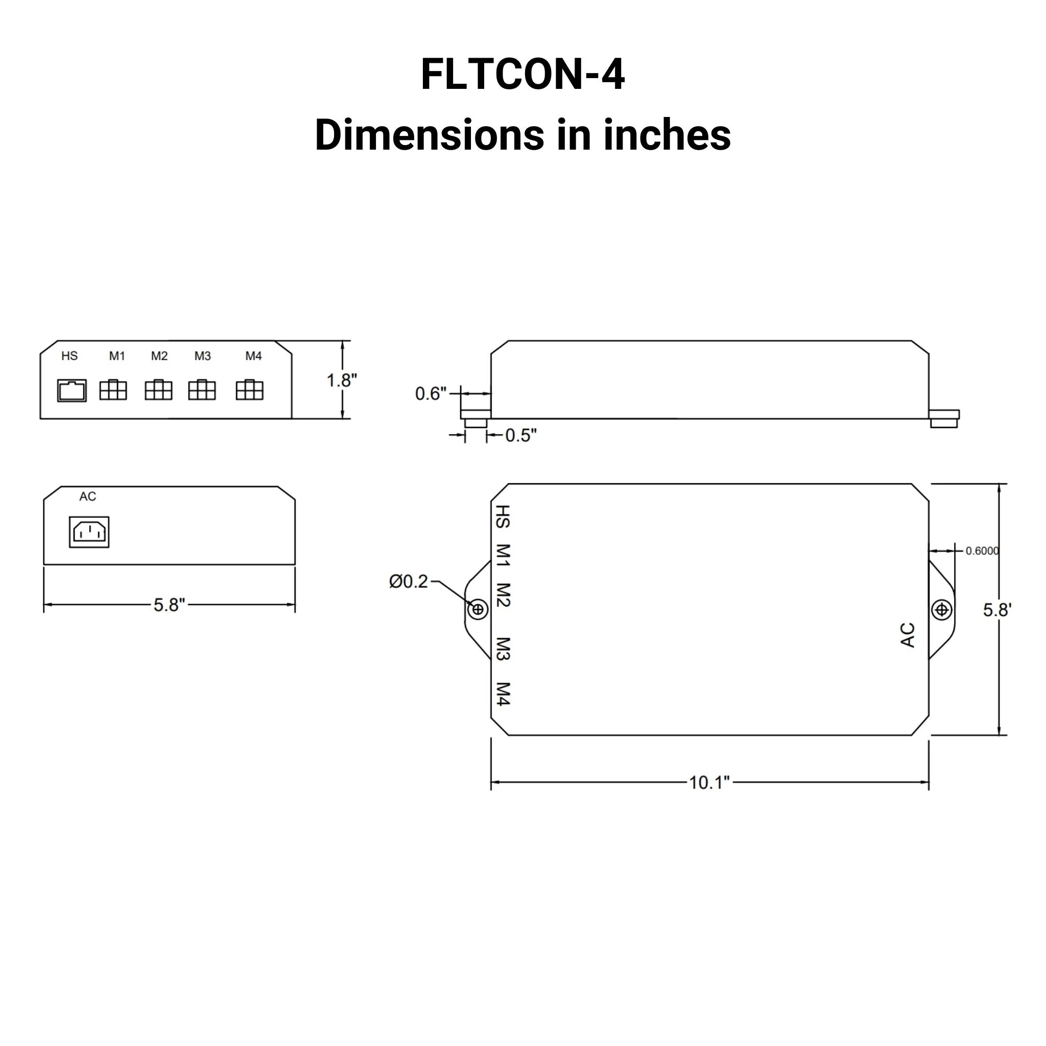 110 VAC - 24 VDC - 4-Sync Hall Effect Control Box with Presets - Image 4